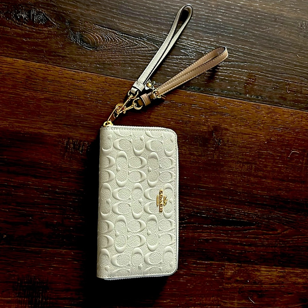 Coach multiple card slot wallet.